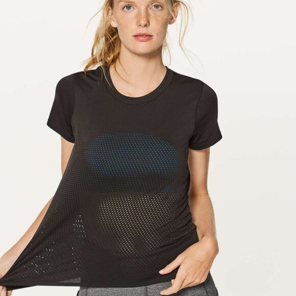 Lululemon Breeze By Short Sleeve | Black | Size 10 - Picture 1 of 6